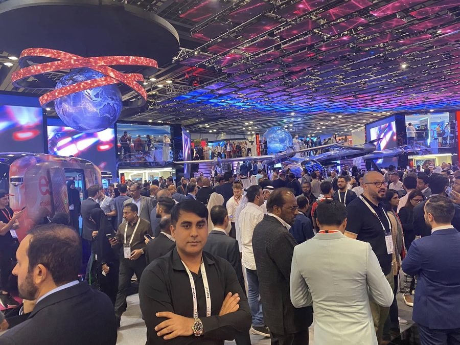 Abbas Korejo at GITEX Global technology exhibition in Dubai